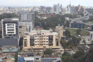A general view shows part of the commercial district of Nairobi, Kenya, on May 23, 2025. | Andrew Kasuku/AP
